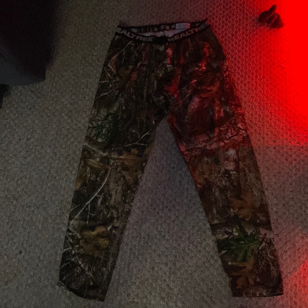 Hunter camo real tree fleece leggings